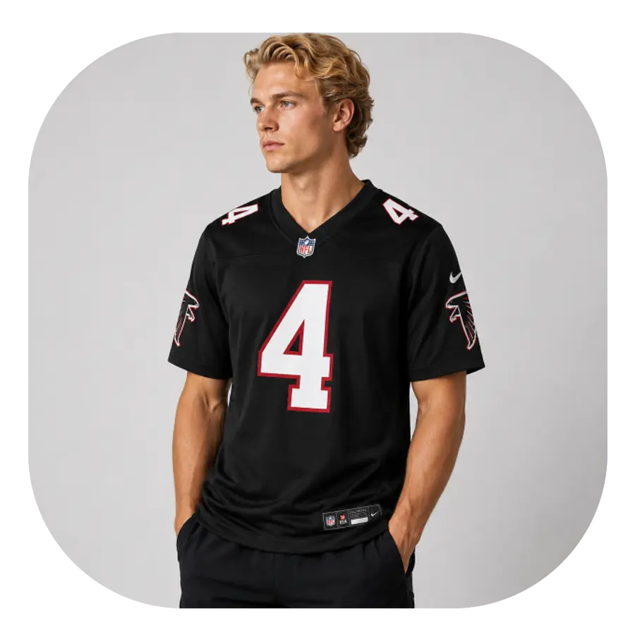 Jahan Dotson Falcons Team Black Game Jersey - Look Jahan Dotson Falcons Team Black Game Jersey Look