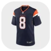 Jarrett Stidham Broncos Navy Game Jersey Front View