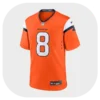 Jarrett Stidham Broncos Orange Game Jersey Front Look