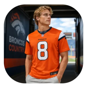 Jarrett Stidham Broncos Orange Game Jersey Look