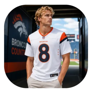Jarrett Stidham White Broncos Game Jersey Look