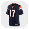Jaylen Waddle Broncos Game Navy Jersey