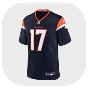 Jaylen Waddle Broncos Game Navy Jersey