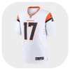 Jaylen Waddle Broncos White Game Jersey