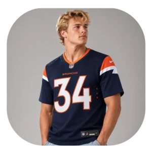Jl Skinner Broncos Fan Navy Game Jersey Look