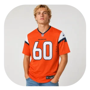 Luke Wattenberg Broncos Fan Orange Game Jersey Look