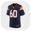 Luke Wattenberg Navy Game Jersey Front Look
