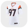 Malcolm Roach White Broncos Game Jersey Front Look