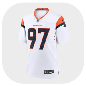 Malcolm Roach White Broncos Game Jersey