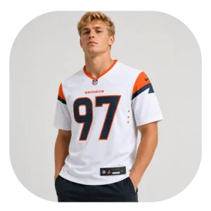 Malcolm Roach White Broncos Game Jersey Look