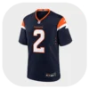 Patrick Surtain II Broncos Team Navy Game Jersey Front Look