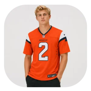 Patrick Surtain II Broncos Team Orange Game Jersey Look