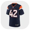 Taurean York Navy Broncos Team Game Jersey Front Look