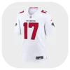 Zachariah Branch Falcons White Game Jersey Front Look