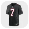 Bijan Robinson Falcons Black Game Jersey Front View