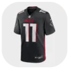 Jalon Walker Falcons Black Game Jersey Front Look