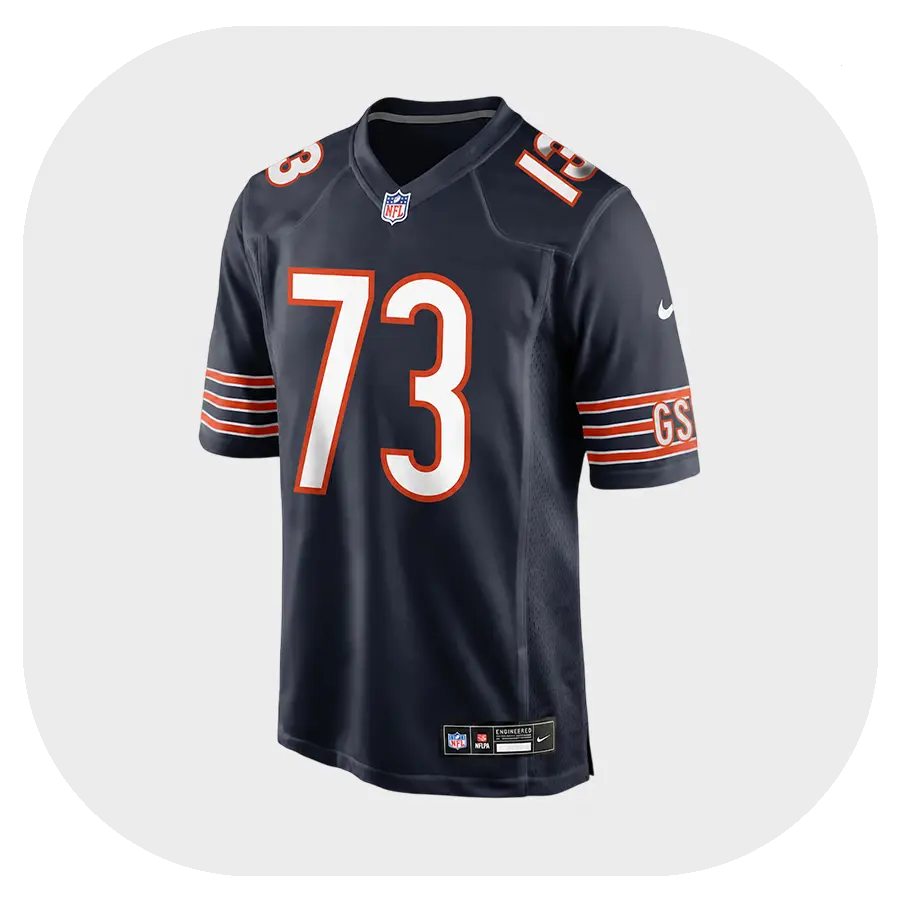 Jonah Jackson Bears Game Team Navy Jersey Front Look