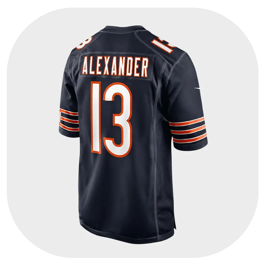 Maurice Alexander Bears Nike Team Navy Game Jersey Back Look Maurice Alexander Bears Nike Team Navy Game Jersey Back Look