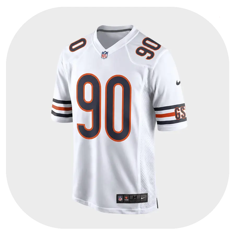Neville Gallimore Team White Game Jersey Front Look Neville Gallimore Team White Game Jersey Front Look