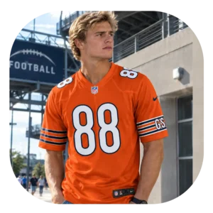 Stephen Carlson Bears Team Orange Game Jersey Look