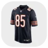 Cole Kmet Bears Game Team Navy Jersey Front Look