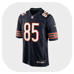 Cole Kmet Bears Game Team Navy Jersey