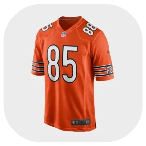 Cole Kmet Bears Game Team Orange Jersey