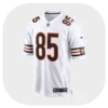 Cole Kmet Bears Game Team White Jersey Front Look