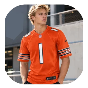 Jaylon Johnson Bears Game Team Orange Jersey Look